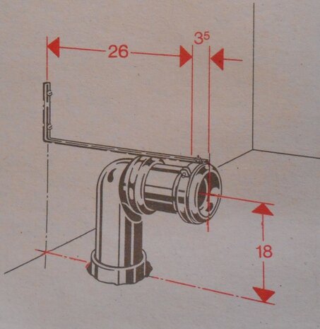 Geberit toilet connection kit 152.647.00.1