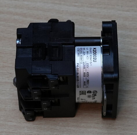 Schneider K2D002U Schakelblok omschakelaar 2P 45° 20A Ø22mm