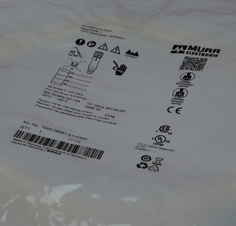 Murr 7000-08061-0110500 Circulaire DIN-connector M8