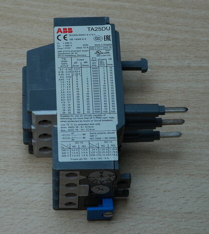Abb TA25DU-1.4 Thermisch relais 1,0 - 1,4 A, 1SAZ211201R1023