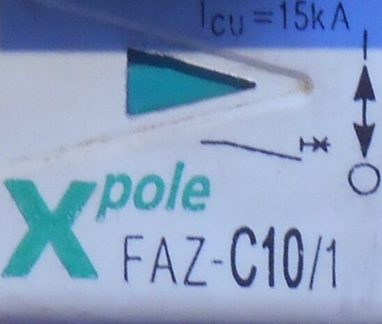 Xpole MCB 1-POLE 10A CIRCUIT BREAKER FAZ-C10/1