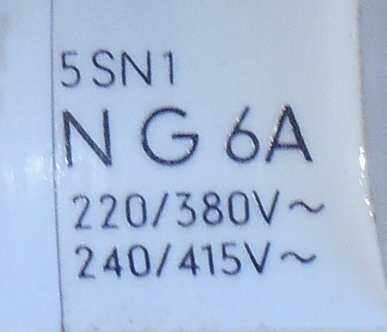 Siemens 5SN1 N G 6A MCB 1P
