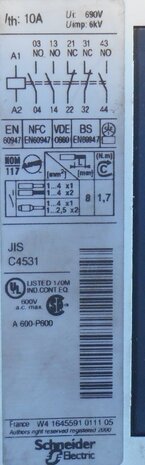 Telemecanique magneetschakelaar CAD32 24V10A