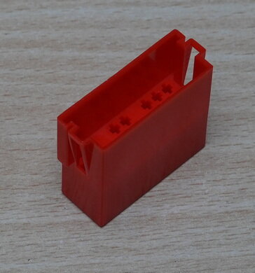 Mini ISO Connector Vrouwelijk 20-pins Rood