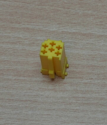 Mini ISO connector 6 pin geel