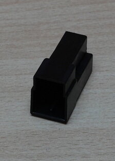 Faston connector 3P mannelijk 6,3mm zwart