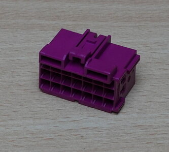TE Connectivity / AMP 1-967625-3 Connector JUN-POW-TIM GEH 21P purple