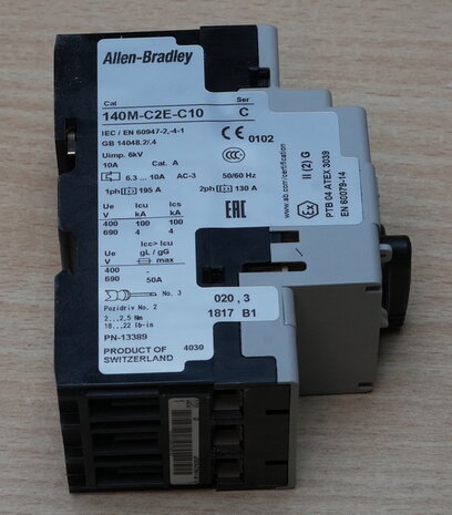Allen Bradley 140M-C2E-C10 motorbeveiligingsschakelaar 6.3 - 10A