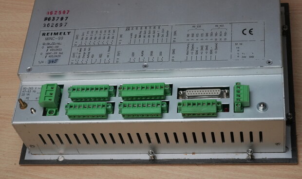 Reimelt MINC-99 Bedieningsinterfacepaneel 90 - 265 V, 47-63 Hz, 20 VA