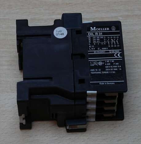 Klockner Moeller DILR31 magneetschakelaar 3NO+1NC 230V 240V 16A