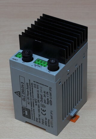 Block GLC 230/24-3 voeding 230V AC, 24V 3A DC