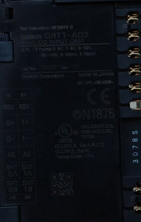 Omron GRT1-AD2 input module analog