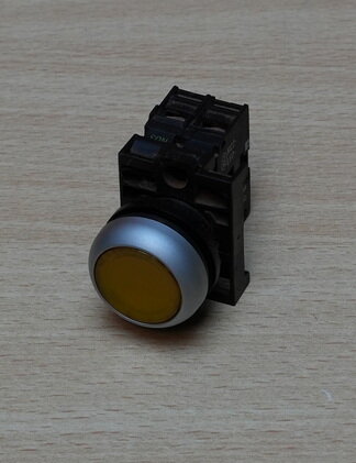 Moeller-M22-K10-signaalknop-geel-M22-LED