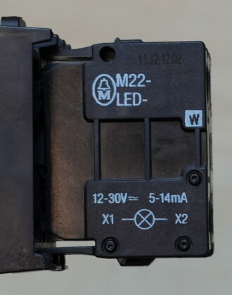 Moeller M22-K10 signaalknop terugverend groen met M22-LED element