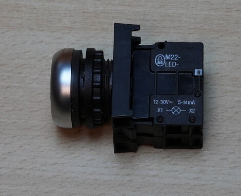 Moeller M22-K01 signaalknop rood met M22-LED element