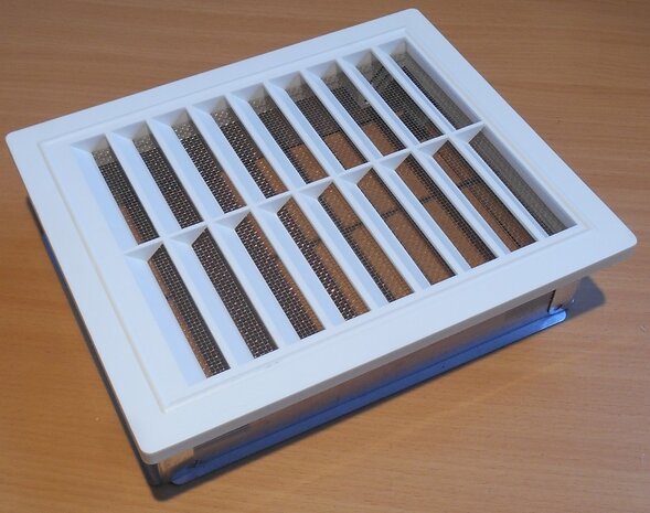 Upmann ventilation grid with insect mounting frame 150x150mm 50 165 white