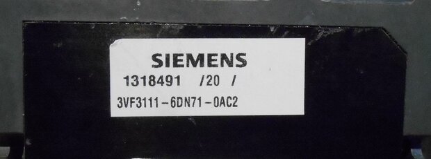 Siemens circuit breaker 3VF3111-6DN71-0AC2 (Circuit Breaker)