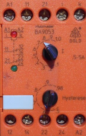 Dold current relays BA9053 AC 50 / 60Hz 230V 0,5-5A 0026754 relay