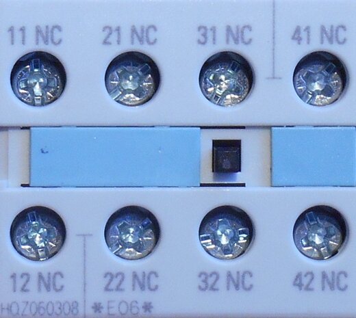 Siemens help protect auxiliary contact 3RH1921-1FA04 4 NC contacts