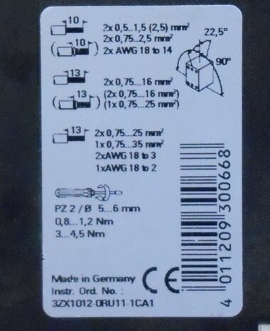 Siemens Overbelastingsrelais thermisch 22-32 A 1NO+1NC S2 3RU1136-4EB0