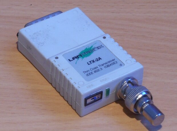 LanTronix LTX-2A Transceiver Adapter AUI to BNC