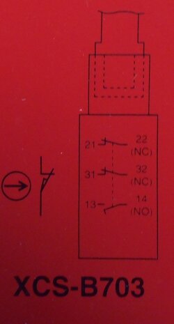 Telemecanique safety position switch limit switch XCS B703 018 539