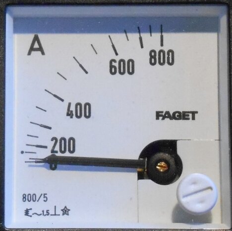 Onderzoek Wortel lastig Faget Amperemeter paneelbouw EIV48 5-800A meter - BTmarkt