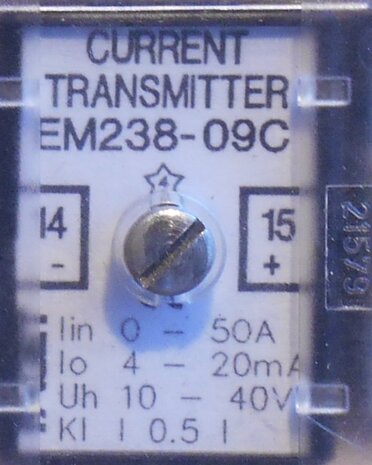 Faget Eleq EM238-09C 0-50A 4-20mA 10-40V Stroommeetwaarde omvormer