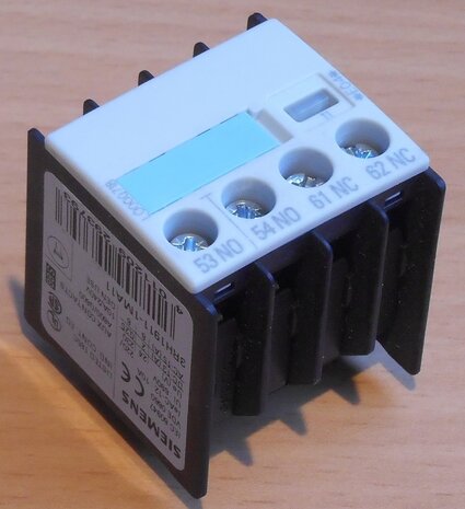 Siemens hulpcontact 3RH1911-1MA11 1NO+1NC