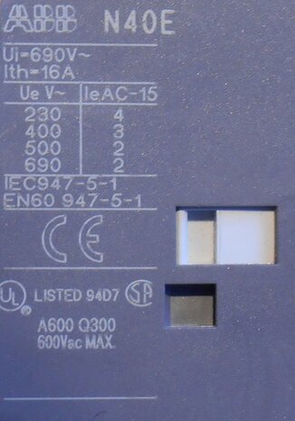 ABB Contactor N40E-N40E 80 4NO 220-230V 50Hz 230-240V 60Hz