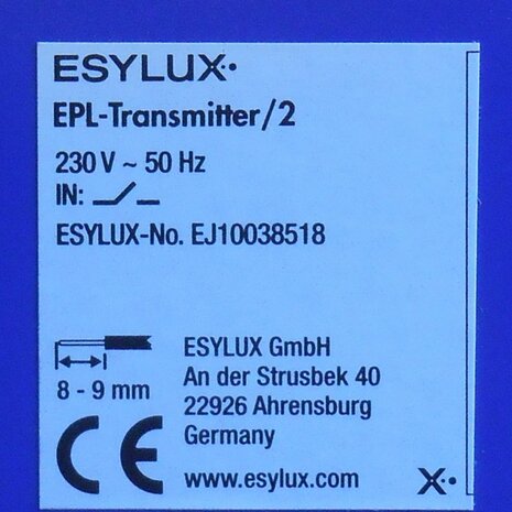 ESYLUX EPL-Transmitter / 2 Sensor Touch Sensor 2 floating inputs