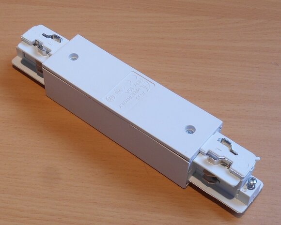 Deko light rail system straight connector 3-phase 230V white 7653-10-W31