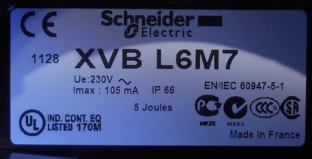 Schneider Electric signaalzuil cpl flitslicht Harmony XVB L6M7 230V wit