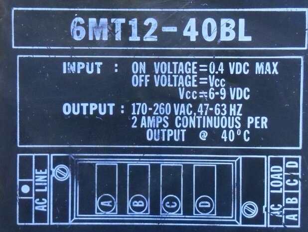 Texas instruments 220V AC output module 6MT12-40BL