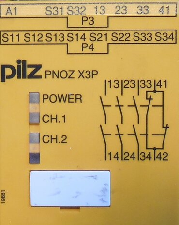 Pilz PNOZ X3P 24VDC 24VAC 3n/o 1n/c 1so relais Veiligheidsrelais 777310