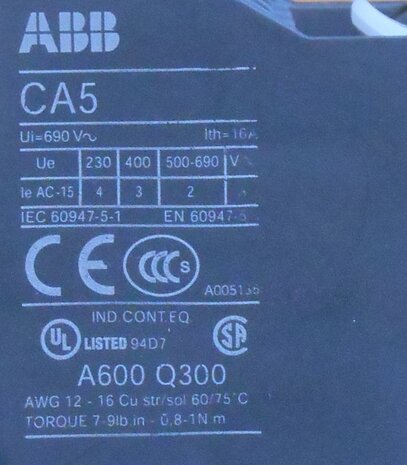 ABB hulpcontact 4NO 1SBN010040R1040 4A