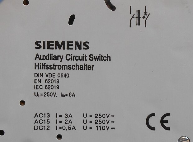 Siemens 5ST3018 KV hulpcontact 1NO+1NC