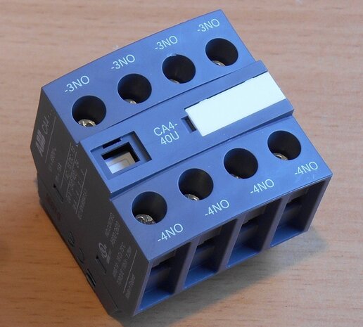 ABB Hulpcontact frontmontage 4blok 4NO tbv magneetschakelaar AF09, AF16..-30- - 1SBN010140R1340