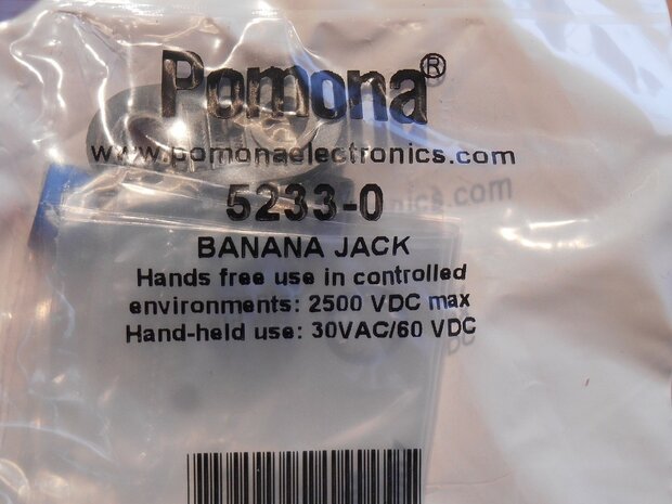 Pomona 5233-0 Banana Jack stekker 1910658