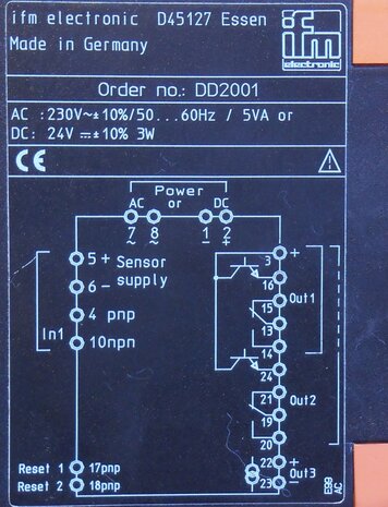 IFM Electronic Monitor fr1 frequency / speed DD2001