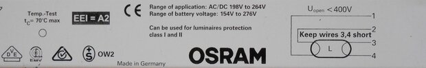 Osram Quicktronic Professional QTP 1X18/230-240 voorschakelapparaat