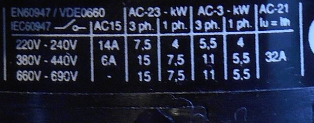 Kraus & Naimer C26 A293 aan uit schakelaar 0-1 40A C26A293