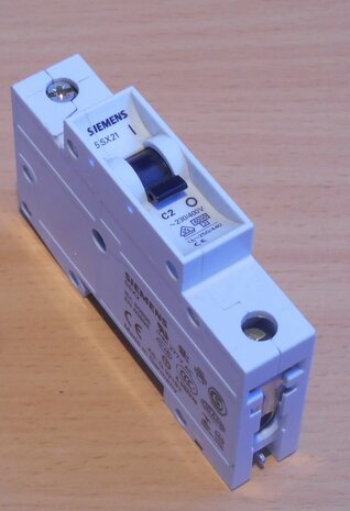 Siemens 5SX21 C2 MCB 1P 230/400V