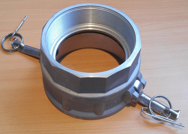 Aluminum camlock coupling BSPP female D400 (4 ")