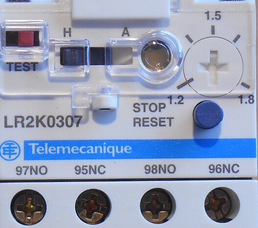 Telemecanique Schneider Electric LR2K0307 thermisch relais 1.2-1.8A 023043