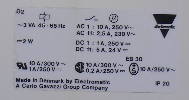 Electromatic PT100 Controller Range 0-100C ST 125 230