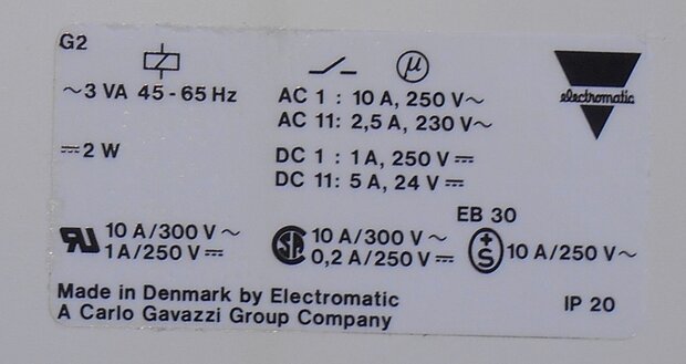 Electromatic PT100 Controller Range 0-100 C ST 125 230