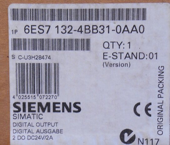 Siemens 6ES7 132-4BB31-0AA0 electronic modules for ET 200S