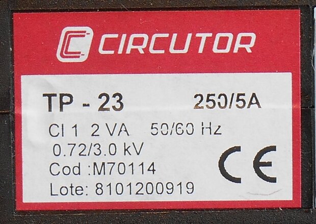 Circutor transformator trafo TP-58 300/5A M70122