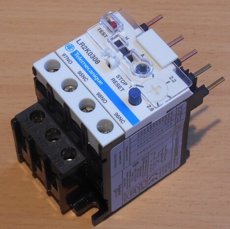 Schneider Telemecanique relay LR2 K0308 Thermal overload relay 1,8-2,6A